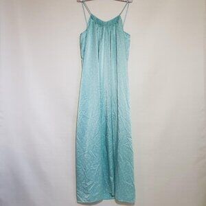 Vintage Mary McFadden Satin Slip Dress Nightgown S/M